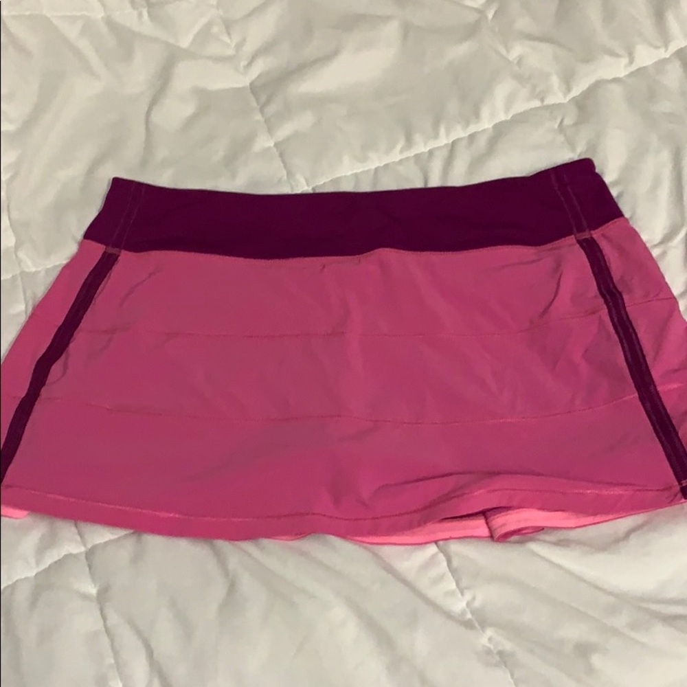 lululemon pace rival skirt, pink paradise, size 10